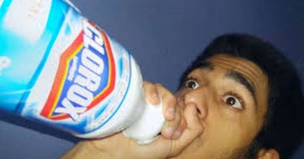 drinking disinfectant