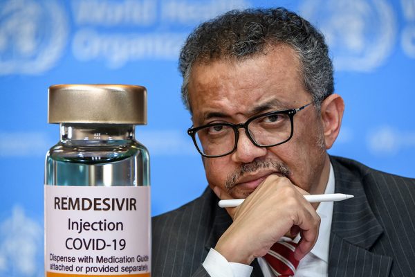 oms tedros remdesivir