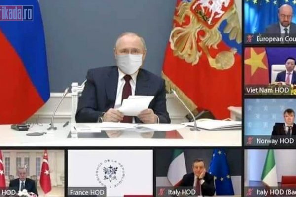 putin masca zoom