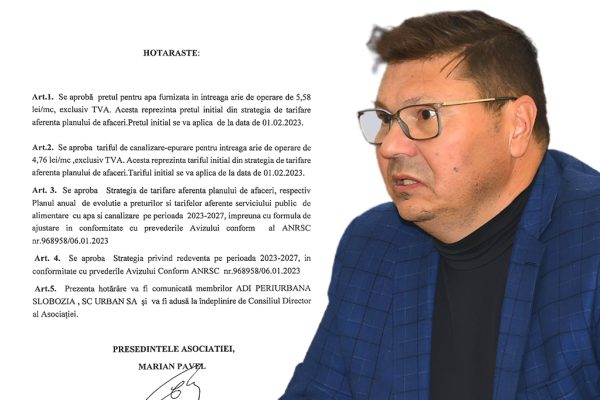 pavel majorare pret apa